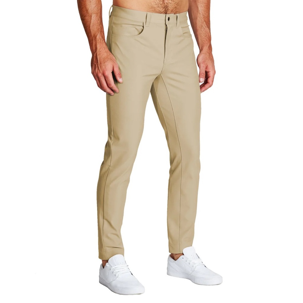 State and Liberty Athletic Fit Stretch Tech Chino - Mid Khaki (33 waist / 30 L)